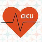heart illustration with CICU text
