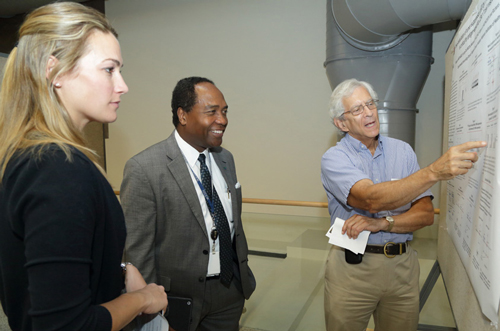 Dr. Richard J. Hodes (right), Dr. Griffin P. Rodgers, and Dr. Jessica Curtis