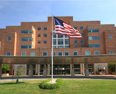front view of the NIH Clinical Center